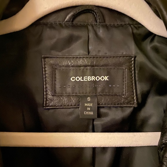Colebrook Essentials Leather Zip Jacket w/ Tie - Picture 4 of 7